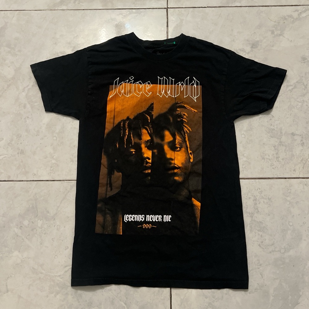 Juice WRLD Legends Never Die black t-shirt